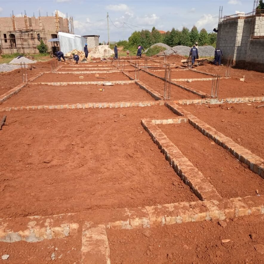 Compacted Foundation pads Nabusugwe